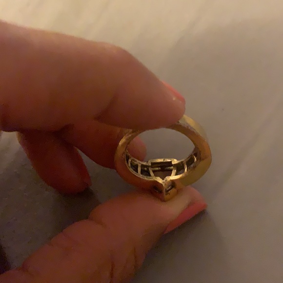 Retro citrine/alexandrite ring - Picture 11 of 13